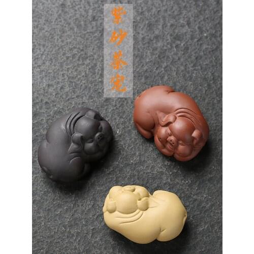 Ceramic tea pet ornaments Figurines tea play tea art piglet lucky tea tray tea insect tea ceremony accessories
