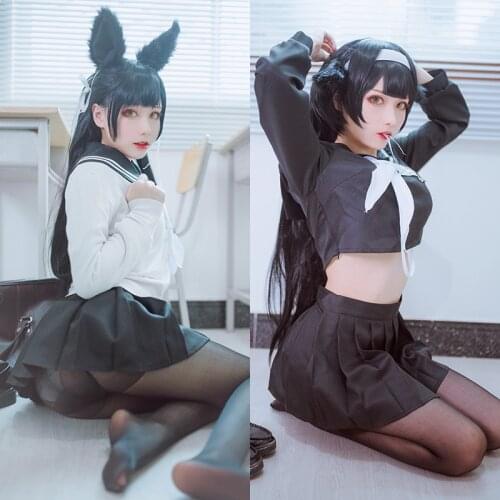 VOOCIEC Game Azur Lane Cosplay Costumes Atago And Takao Cosplay School Uniform Halloween Christmas Party Cosplay Costume