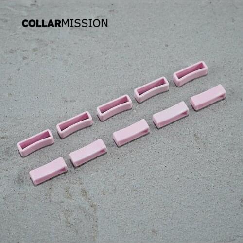Colorful plastic spray paint rectangular non-slip clothing accessories 20mm pink SK20SJ04