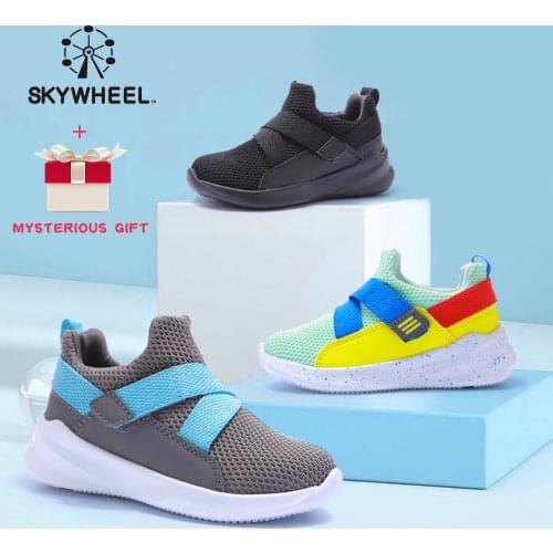 Girls Boys Sneakers Slip On Kids Athletic Tennis Lightweight Breathable Vamp Strap Mesh Running Shoe