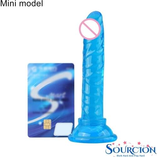 SWT Soft Jelly Dildo Suction Dildo Anal Butt Plug G Spot Clitoris Realistic Erotic Cup Dildo Woman Orgasm Sex Toy for Adults Gay