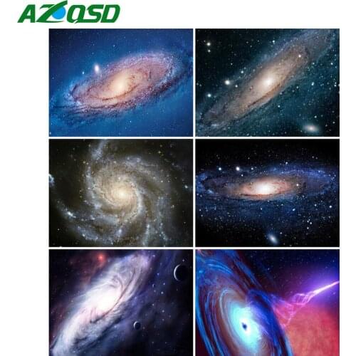 AZQSD 5D Full Square Drill Diamond Painting Space Rhinestones Pictures Diamond Embroidery Landscape Mosaic Cross Stitch Kits