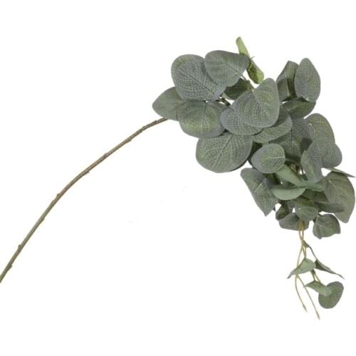 NEW Eucalyptus Stems Artificial Green Plants Silk Leaves Fake Plant Home Garden Decoration Flower Arrangement Fake Plants
