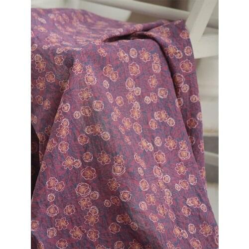 New Japanese and Korean pastoral flower pure cotton poplin fabric DIY childrens clothing cloth bedding quilt decoration