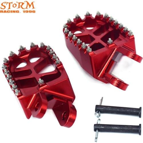 Foot Pegs Pedals Rests For HONDA CR80 XR250 XR400 1996-2005 XR650L 1996-2020 XR600R XR650R 2000-2007 CRF1000L DTC 2016-2017