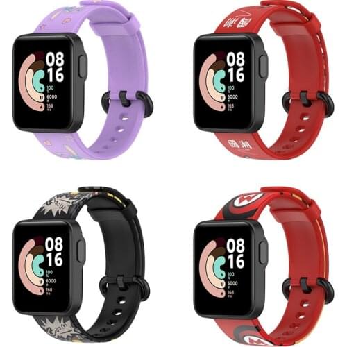 Pulsera Xiaomi Mi Watch Lite Strap Priting Silicone Strap Xiaomi Mi Watch Lite Correa Accessores Wrist Strap For Redmi Watch