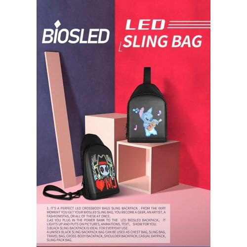 LED Display Backpack Business Travel Laptop Backpack Men DIY Smart Backpack School Backpack Woman Multimedia Backpack