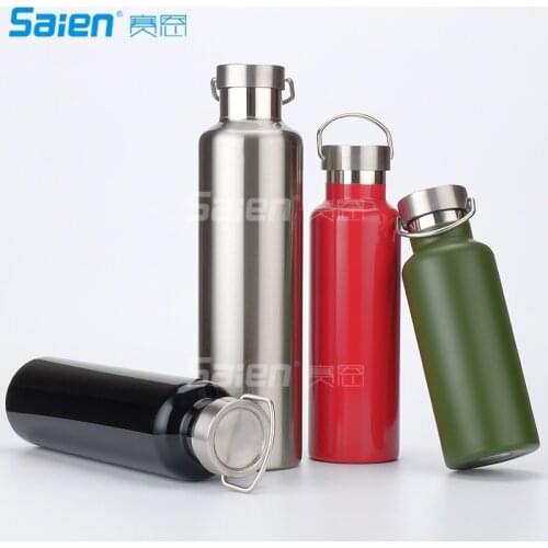 26oz(750ml)Stainless Steel Sports Water Bottle, Non-insulated BPA Free Leak-proof Single Walled Sports Bottle Jug for Hikers