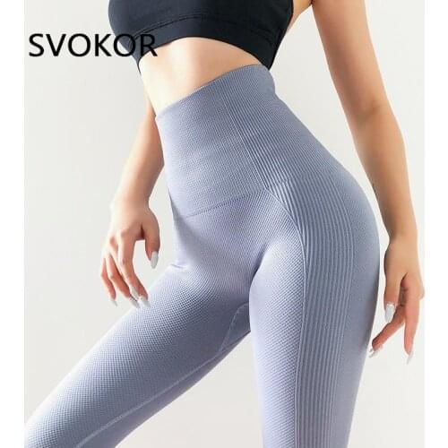 SVOKOR Gym Sport Leggings Women Workout Leggins Push Up Fitness Womens Pants Sexy High Waist Legging Running Quick Dry