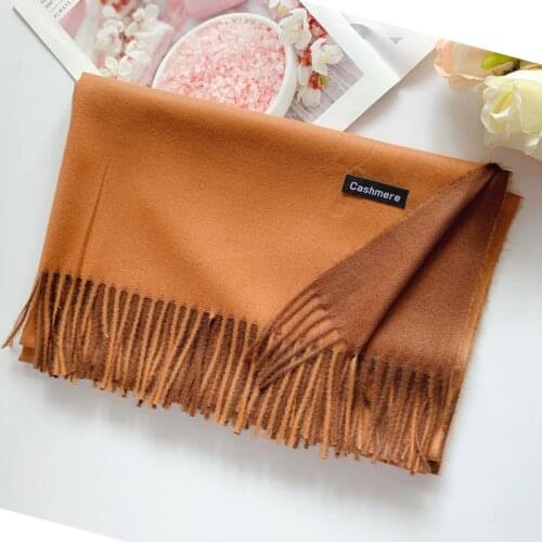 2019 free shipping 250G Women Cashmere Thick UNISEX Solid Scarf Pashmina Shawl Wrap Female Hijab Stoles Tassel long Head Scarves