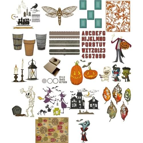 2021 NEW Halloween cutting die /Seal for DIY scrapbooking/photo album Decorative clear stamp sheets B617