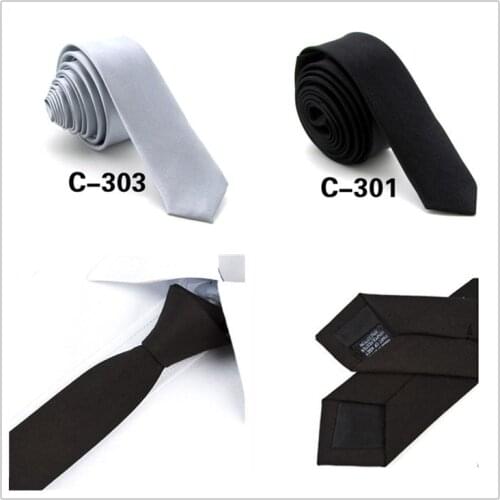 New Fashion Formal Wedding Party Groom Mens Solid Color Gravata 3.5CM Narrow Skinny Slim Plain Men Tie Necktie