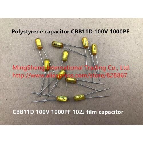 Original new 100% polystyrene capacitor CBB11D 100V 1000PF 102J film capacitor (Inductor)
