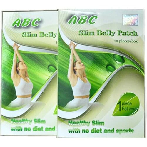 2 BOXES, free shipping abc slim belly patch, abc magnetic slim patch, slimming navel stick weight loss patch