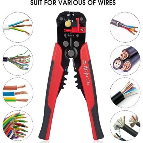 Wire Stripper Automatic Crimper Cable Cutter Multifunctional Stripping Tools Crimping Pliers Terminal 0.2-6.0mm Electrician Tool