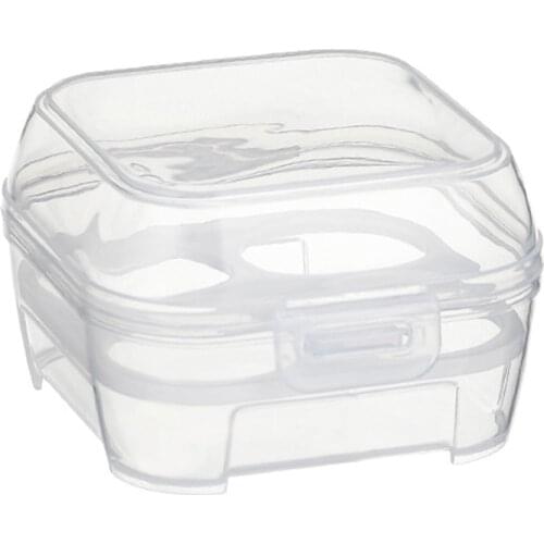 2021 Transparent 4 Grids Travel Beauty Powder Puff Storage Box Makeup Egg Drying Case Portable Sponge Holder Container Organizer