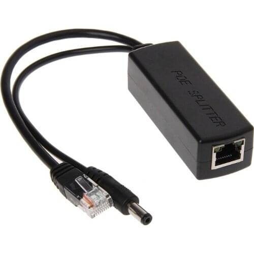10/100M IEEE802.3at/af Power Over Ethernet PoE Splitter Adapter For IP Camera 80x27x22mm/3.15x1.06x0.87in