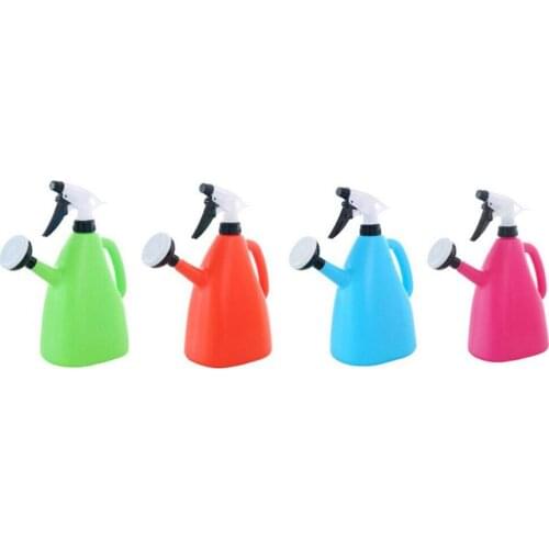 Plastic Watering Can Garden Plants Pressure Spray Water Kettle Adjustable Sprayer Home Plant Pot Bottle Watering Device 1L