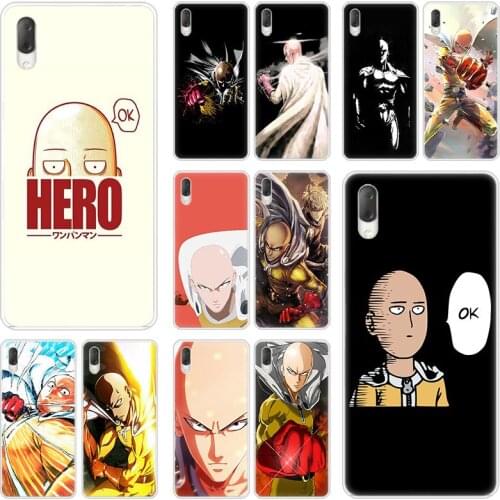Saitama one punch man Hard Case For Sony Xperia L1 L2 L3 X XA XA1 XA2 XA3 Ultra 10 Plus E5 XZ XZ1 XZ2 Compact XZ3 XZ5 2 20 Cover