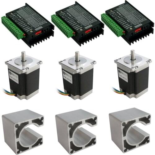 Nema 23 Stepper Motor 57 Motor with TB6600 DM556 Stepper Motor Driver Kit for CNC Engraving Milling Machine and 3D Printer