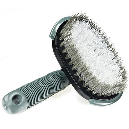 Car Auto Motorcycle Wheel Tire Rims Scrubbing Cleaning Brush Dust Dirt Cleaner Ergonomic Handle Steel Wire Bike Brush