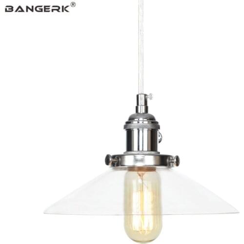 Antique Edison LED Hanging Lamp Loft Modern Pendant Lights Iron Glass Adjust Switch Dining Room Home Decor Lighting Droplight