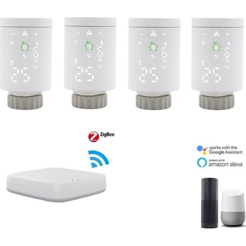 APP Control Smart Zigbee Thermostat Radiator Valve Temperature Controller Heating TRV Thermoregulator