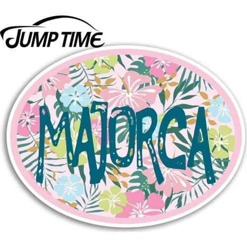 Jump Time for Pretty Majorca Vinyl Stickers Travel Sticker Laptop Luggage Window Decal Waterproof Car Accessories
