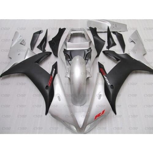 YZF1000 R1 2002 - 2003 Plastic Fairings YZF1000 R1 2003 Body Kits for YAMAHA YZFR1 2003 Matter Black Silvery Fairings