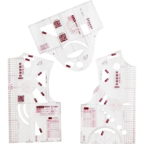 1:3 Fashion Design Ruler Cloth Design School Student Teching Apparel Drawing Templete Garment Prototype Rulers