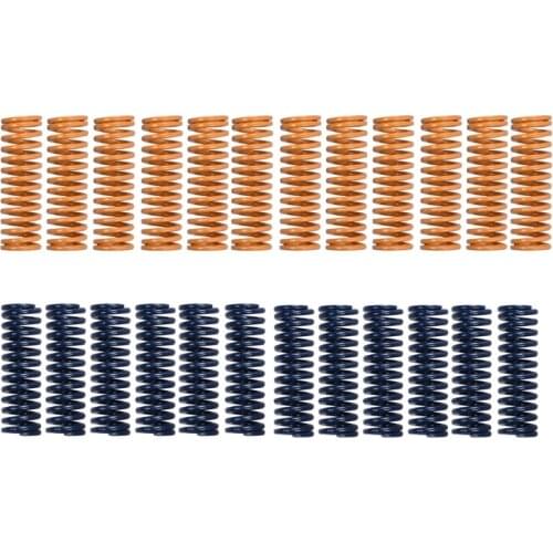 12Pcs 3D Printer Parts Spring For Heated bed MK3 CR-10 hotbed Imported Length 25mm OD 8mm ID 4mm For Ender 3 Pro CR10 MK2A G6DD