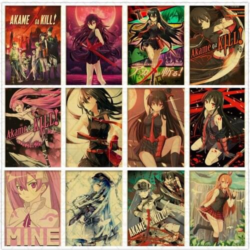 2021 Japanese anime Akame Ga Kill poster embroidery retro cartoon anime full diamond inlaid cross stitch kit home decoration art