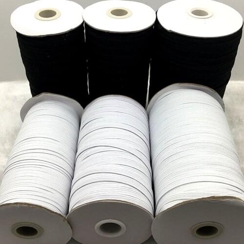 3/6/8/10/12mm 5yards/Lot High-Elastic Sewing Elastic Ribbon Elastic Spandex Band Trim Sewing Fabric DIY Garment Accessories