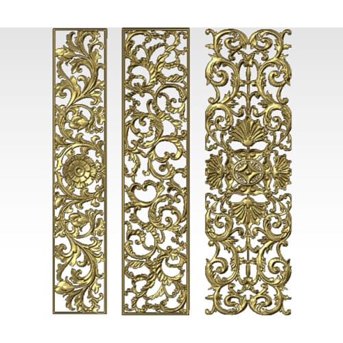 3pcs 3D model for cnc 3D carved figure sculpture machine in STL file 3D furniture decoration Decor