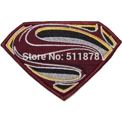 4" Man of Steel Movie Version TV MOVIE Series Uniform punk rockabilly men applique halloween costume iron on patch