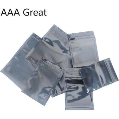500Pcs/Lot Anti-Static Shielding Bags ESD Anti Static Package Bag Zip Lock Ziplock Waterproof Self Seal Antistatic Storage Pouch