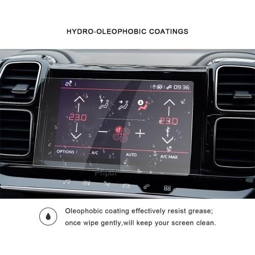 Car screen protector for Citroen C5 aircross 2019 2020 car navigation touch center display,tempered glass protective film