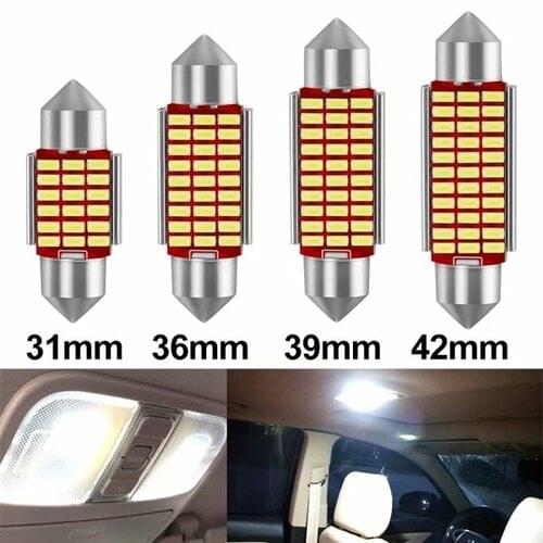 C5W C10W 31mm 36mm 39mm 42mm Festoon LED CANBUS Car Inteiror Bulb License Plate Light 12V