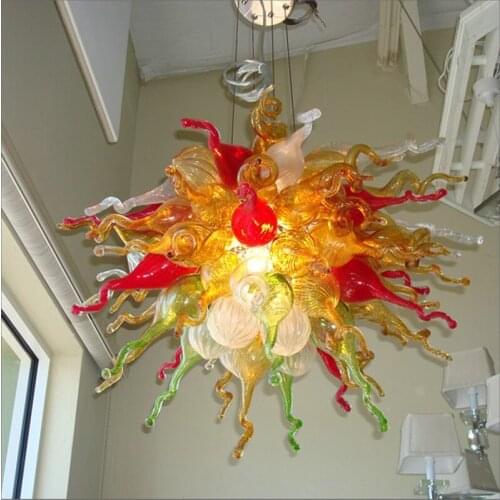 Hotel Decor Hand Blown Glass Chandelier Urban Design for Table Top Decoration