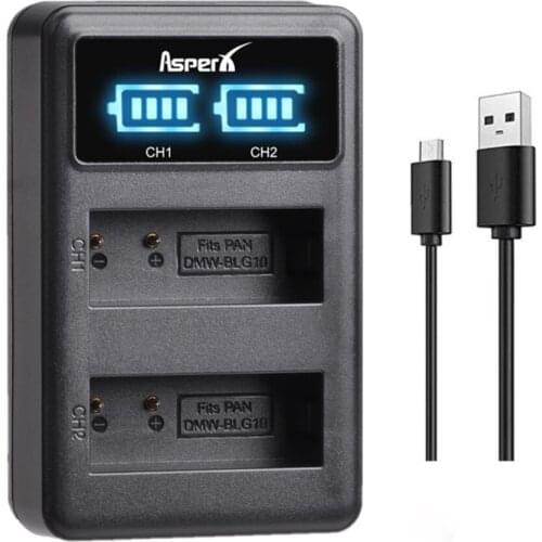 DMW-BLG10E DMW-BLG10 Battery Charger for Panasonic DMW BLE9 BLG10 BLG10E Battery TZ90 TZ100 GX80 GX85 LX100 TZ80 TZ101 GX9 GX7