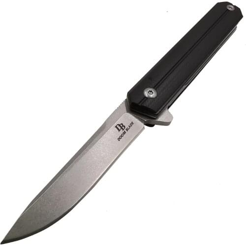 100% D2 blade ball bearing black folding knife G10 handle outdoor camping pocket knife hunting hunting fishing EDC hand tools
