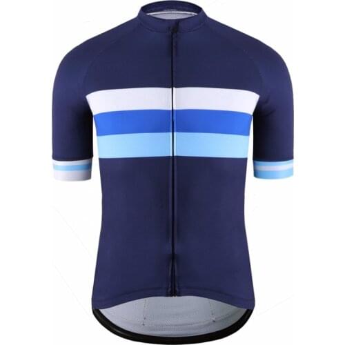 SPEXCEL Classic mesh Breathable pro short sleeve cycling jerseys High quality bicycle shirt blue stripe design bicycle equipment