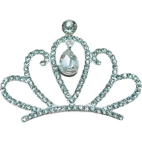 5pcs Alloy Rhinestone Crown Accessories Jewelry DIY Childrens crown hair accessories kids headdress bow decoration accessories