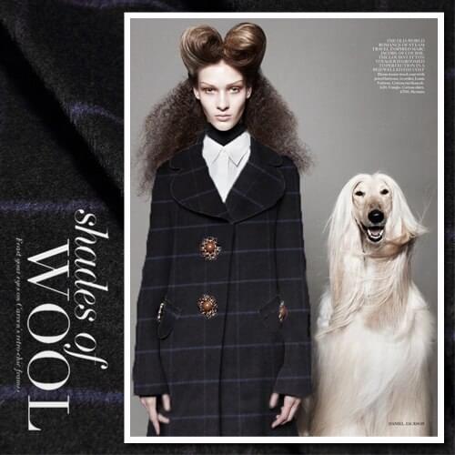 LEO&LIN New Whole Network Black Secret Pocket Cashmere Fabric Recommended 50cm