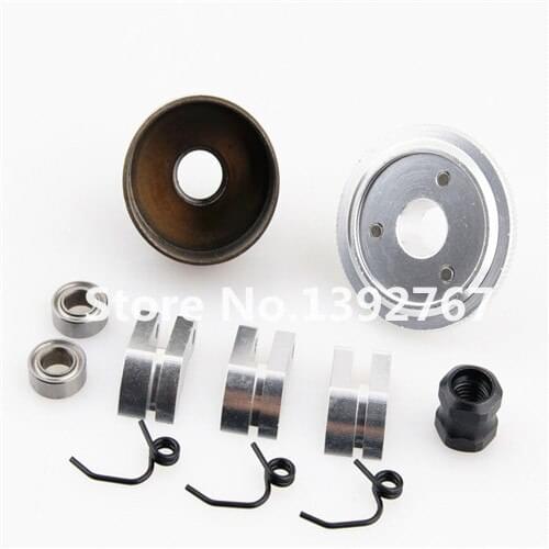 Bell Gear Flywheel+14T Clutch Shoe+Spring+Bearing Assembly Sets 83013 Alloy For HSP 1/8 Nitro Engine Parts RC Car Upgrade 81020