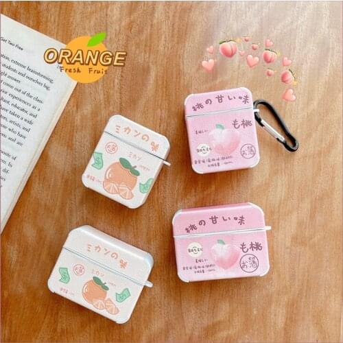 Fashion Peach Soft Capa For Apple Airpods 3 2 1 Case Funny Earphone Charging Box Cover For Air pods Pro IMD Headphone CasesFunda