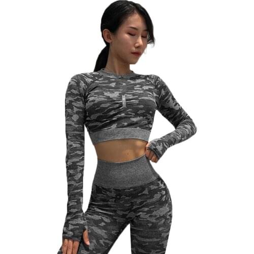 Tight Yoga Quick-drying Back Hollow Sports Fitness Clothes Women Gym Clothing Long Sport Suit Women Fitness Active Wear