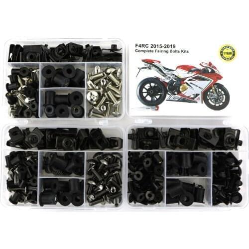 Fit For MV AGUSTA F4RC 2015 2016 2017 2018 2019 Complete Full Fairing Kit Screws Side Covering Cowling Bolts Kit Nut Clip Washer