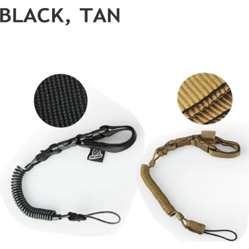PPT Tactical Pistol Hand Gun Secure Lanyard Spring Sling Nylon rifle gun sling GZ13-0049