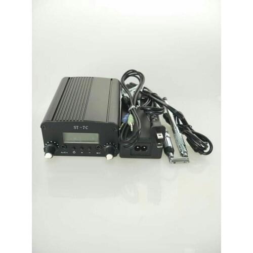 1W/7W ST-7C 76-108MHZ stereo PLL FM transmitter radio station + Antenna + power supply + cable